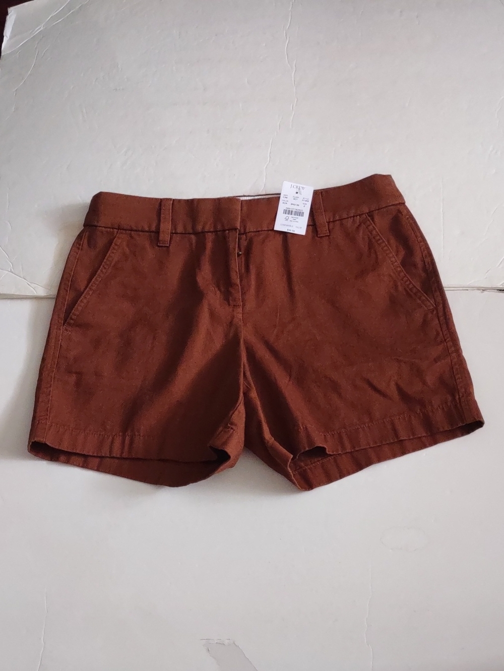 BRAND NEW J. Crew Women's Rust Brown Chino Shorts